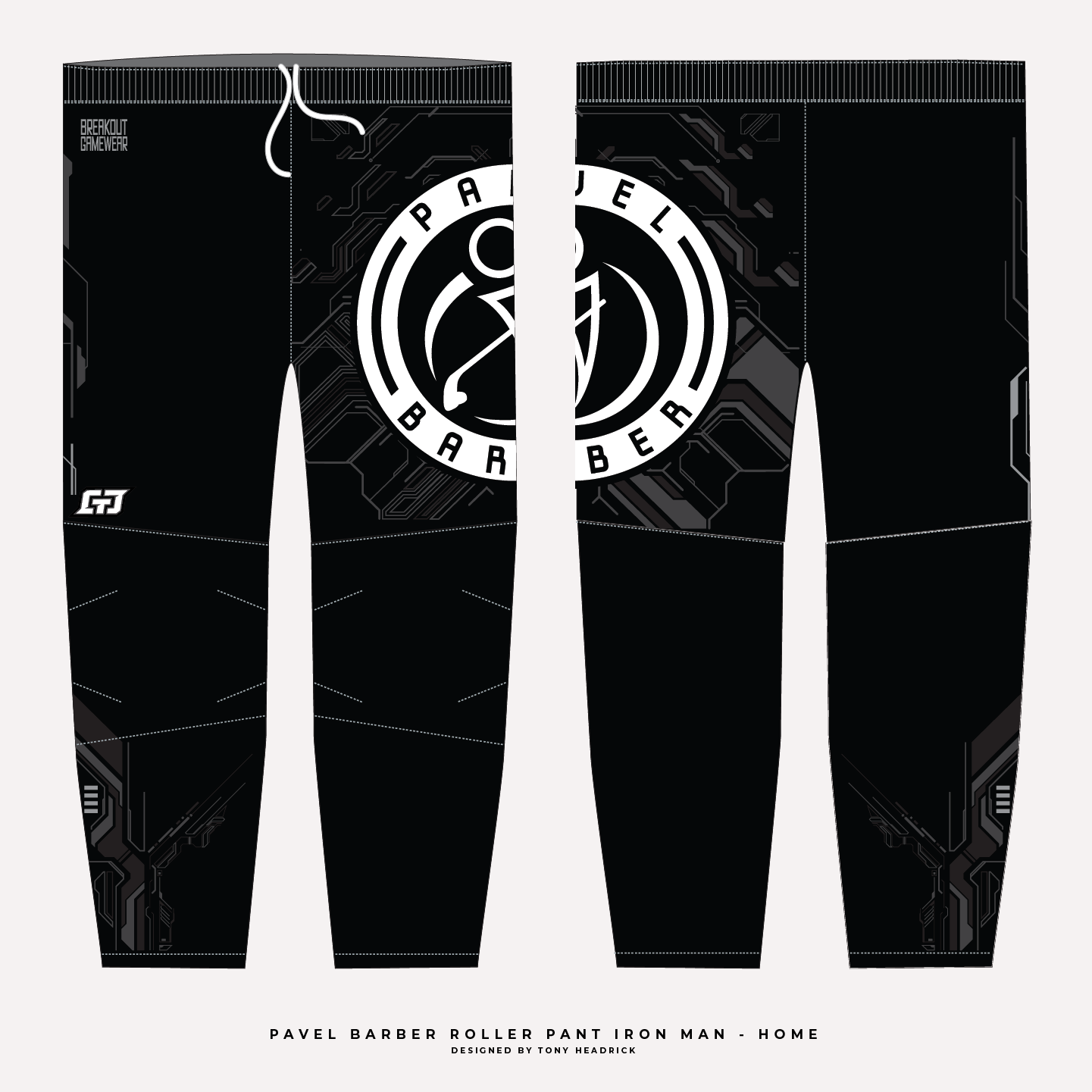 Pavel Barber's Personal Roller Hockey Pants - Designed by Tony Headrick