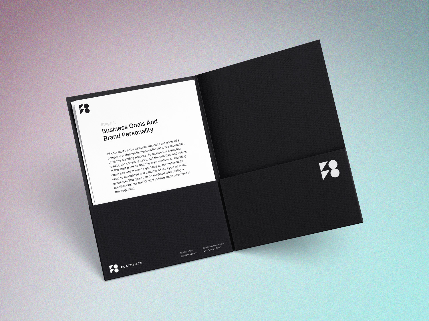 Flatblack Agency - Folder Design - Tony Headrick