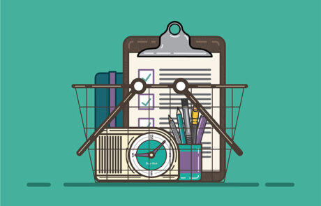 Vintage Office Supplies Illustration - Tony Headrick